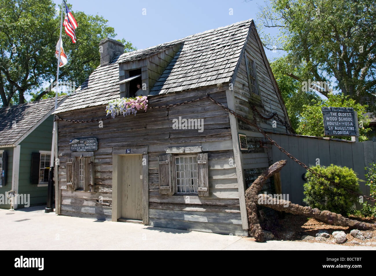 The Old School House In St Augustine In Florida The Oldest Wooded