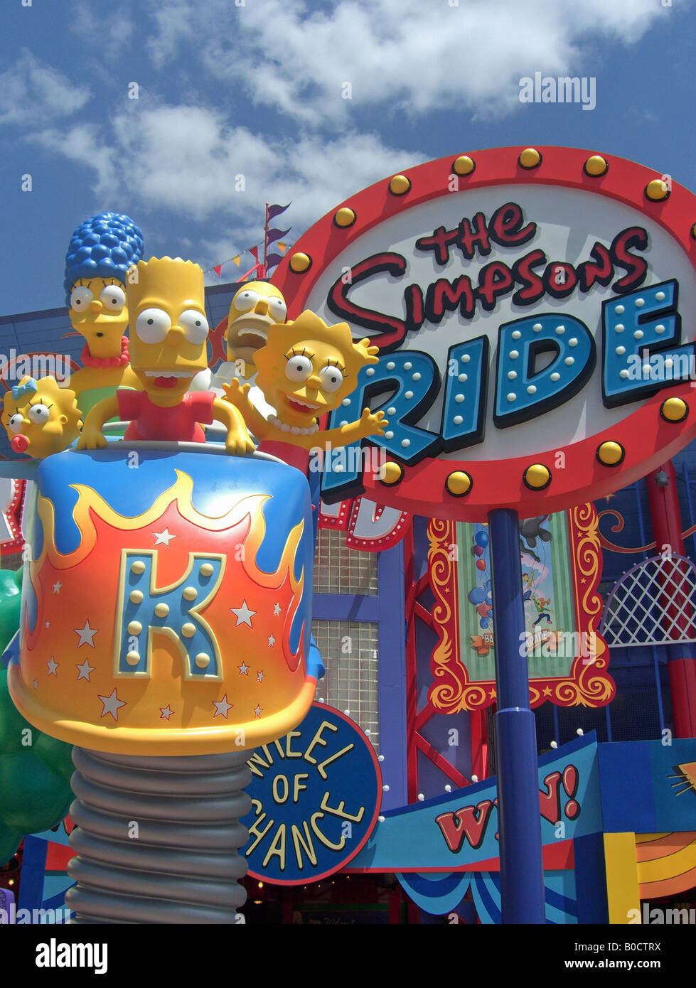 Universal Simpsons ride Stock Photo