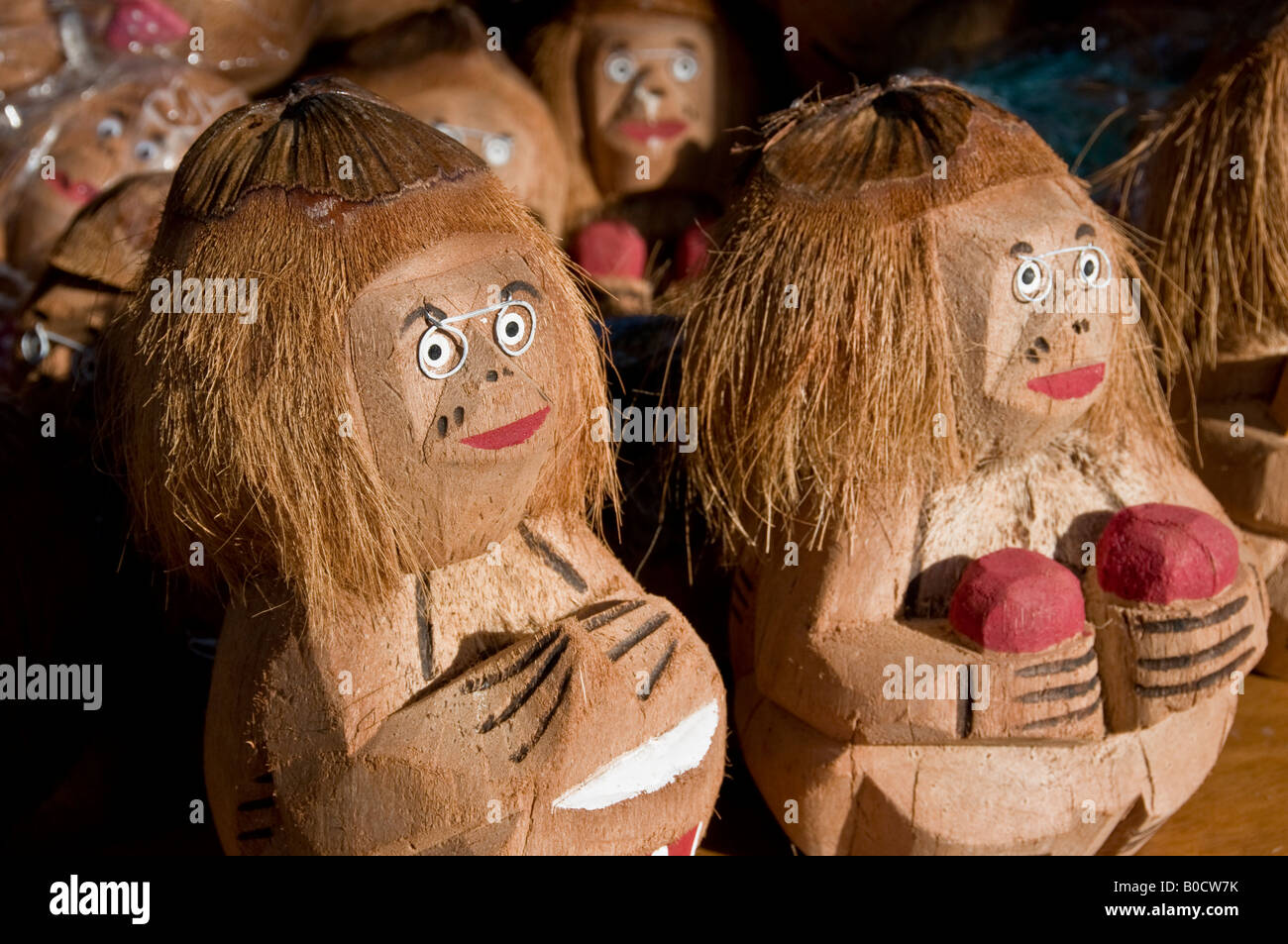 Key West souvenirs made of coco-nuts Stock Photo