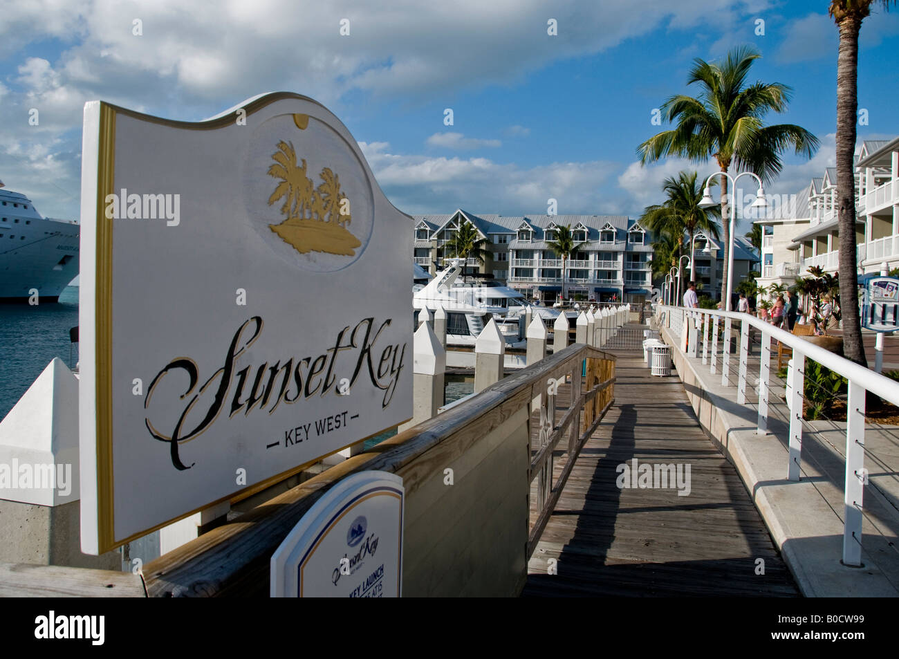 Tthe waterfront in Key West Florida Stock Photo Alamy