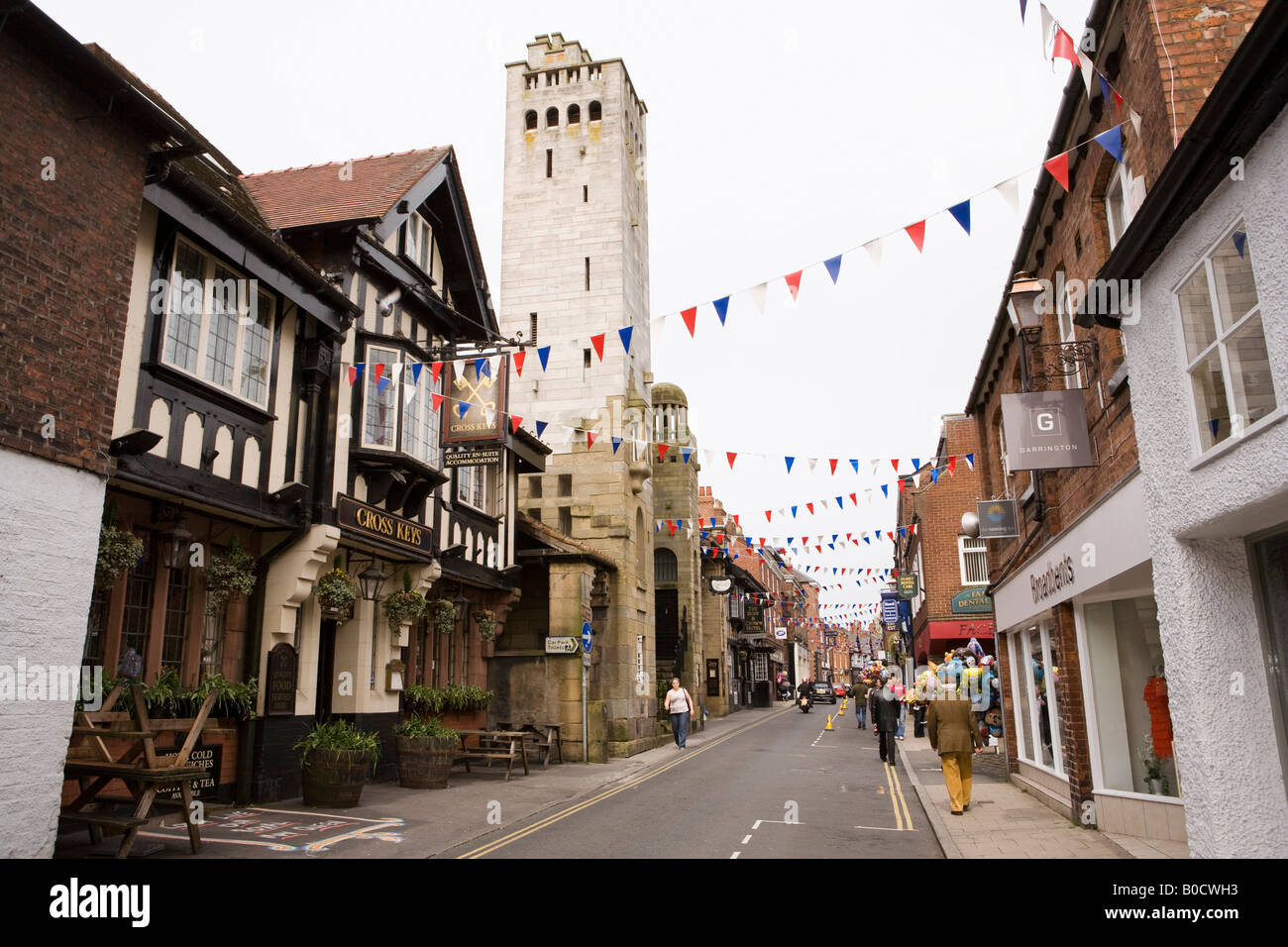 UK Cheshire Knutsford Royal May Day King Street the Cross Keys Hotel
