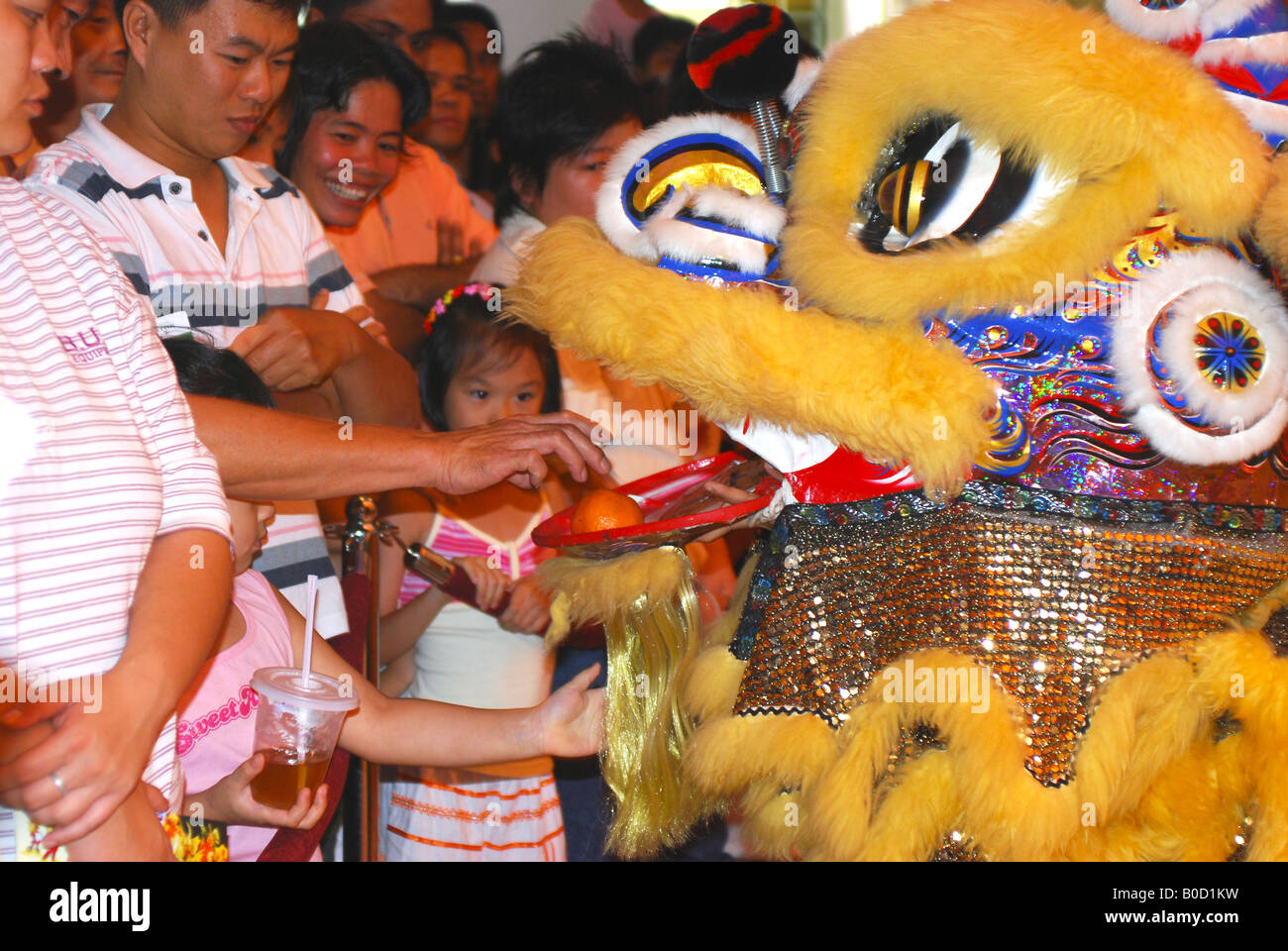 Lion dance performance during Chinese New Year festival Stock Photo - Alamy