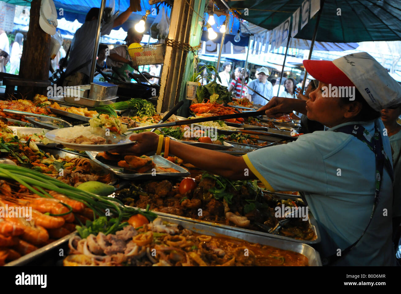 food and travel, chatachuk market bangkok Stock Photo