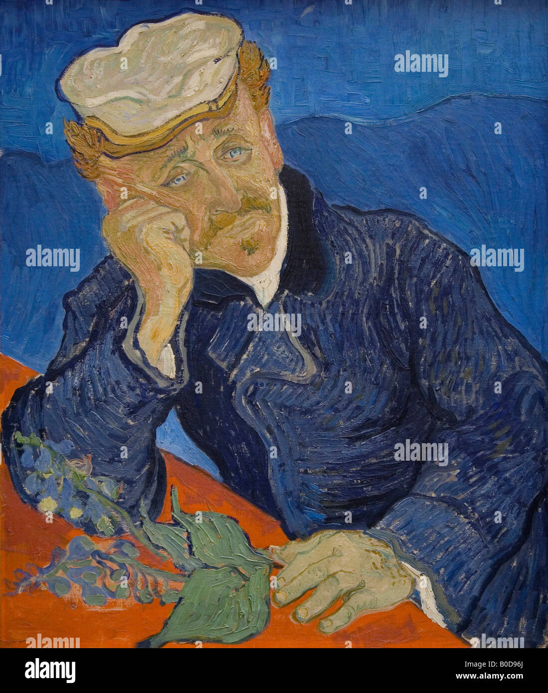 Portrait of Dr Paul Gachet, 1890, oil on canvas, by Vincent van Gogh, Musee D Orsay museum, Paris France Europe Stock Photo