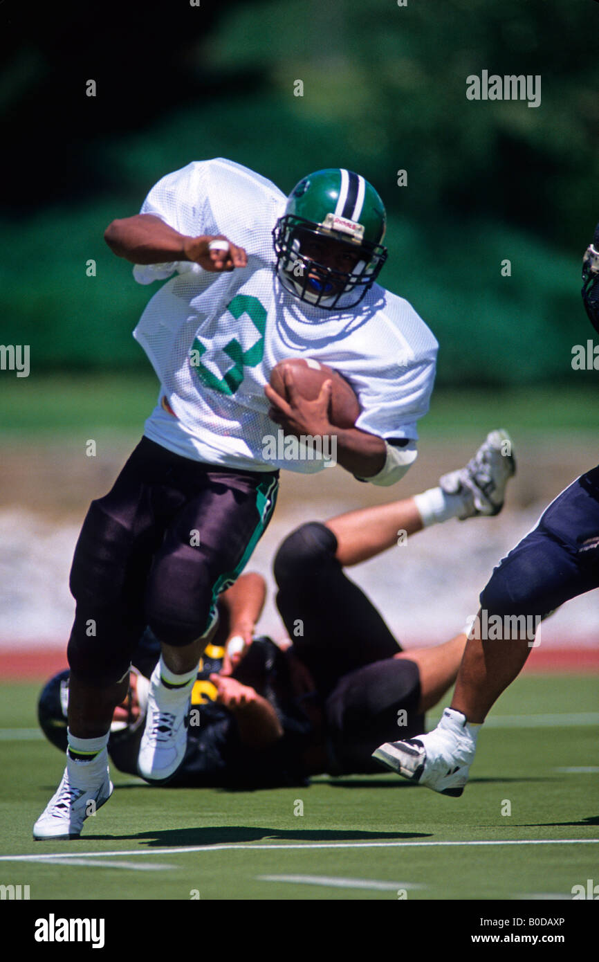 Football players in action Stock Photo Alamy
