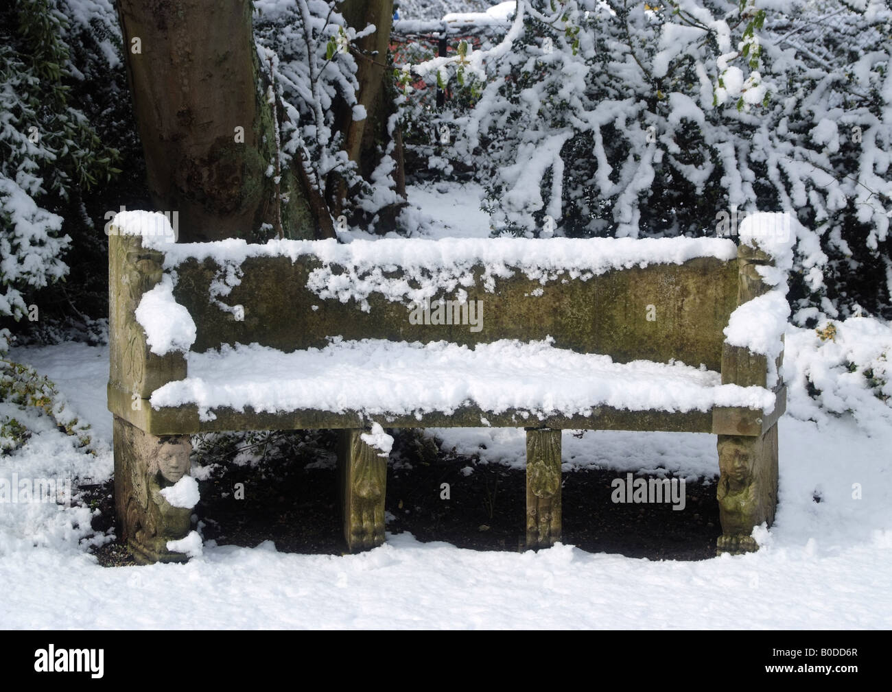 Worcester is covered in snow hi-res stock photography and images