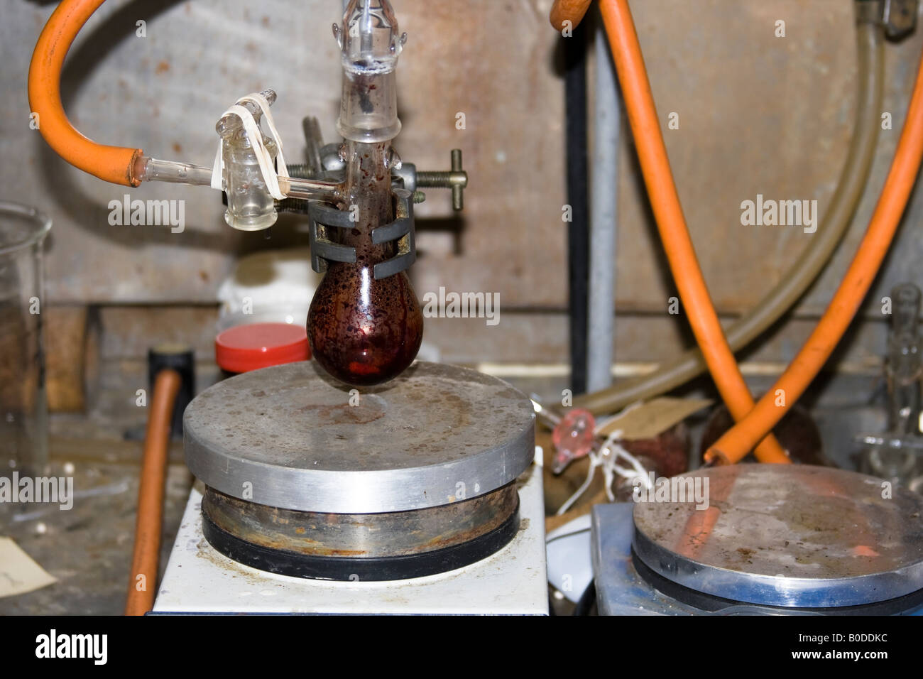 Heating plates - Laboratory equipment Stock Photo