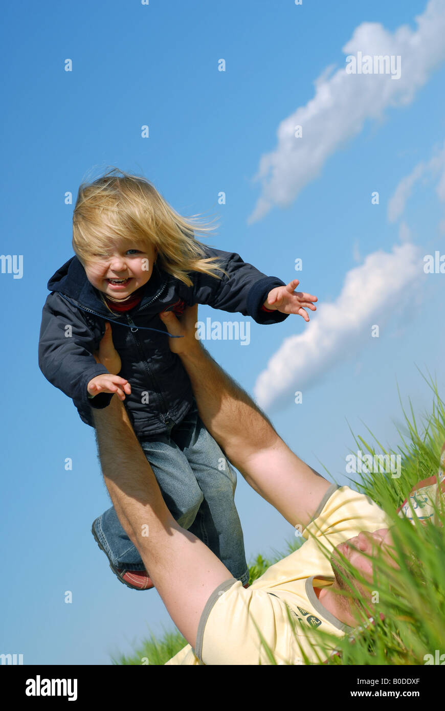 Flying in the sky Stock Photo - Alamy