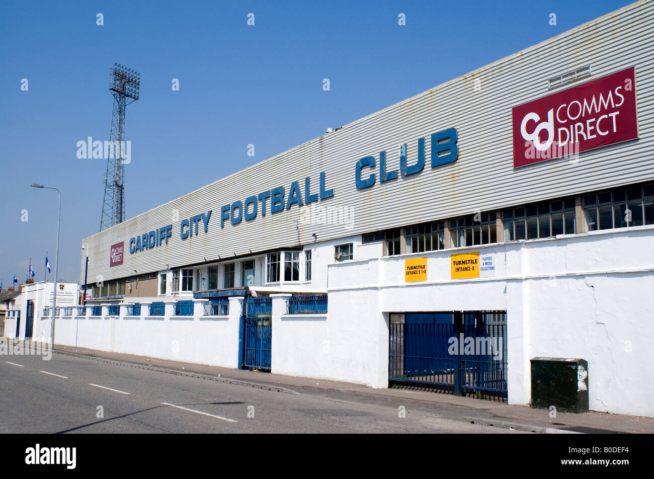ninian park cardiff city football clubs ground sloper road cardiff south wales uk Stock Photo