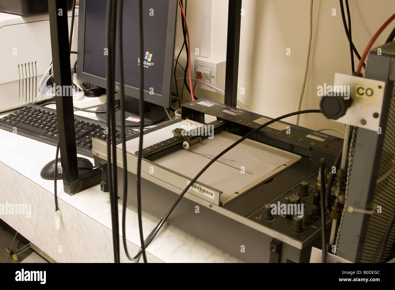 Graphing machine for Science experiments Stock Photo