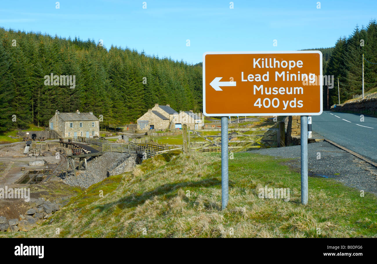 Killhope Lead Mining Museum, Cowshill, Upper Weardale, County Durham, England UK Stock Photo