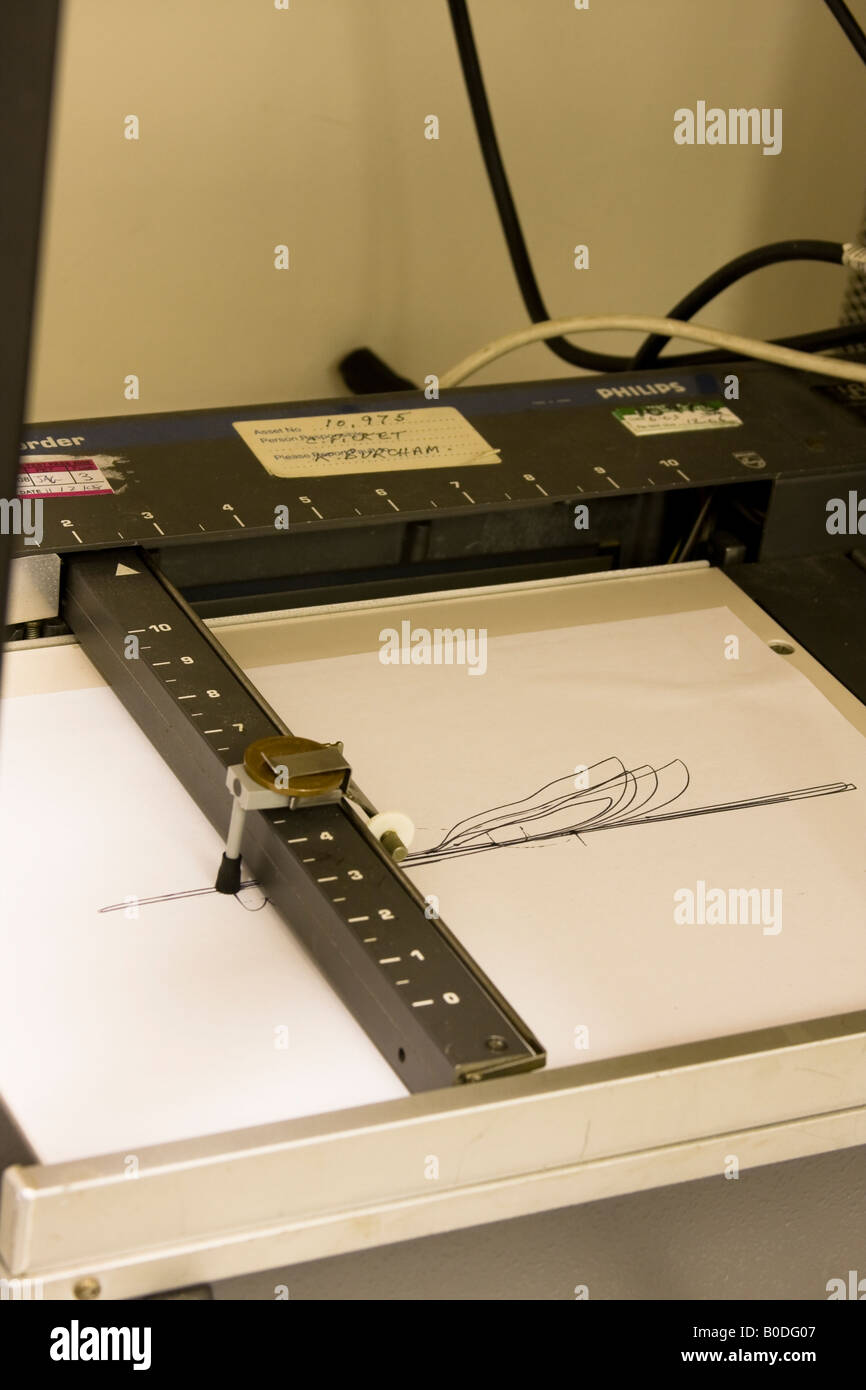 Graphing machine for Science experiments Stock Photo