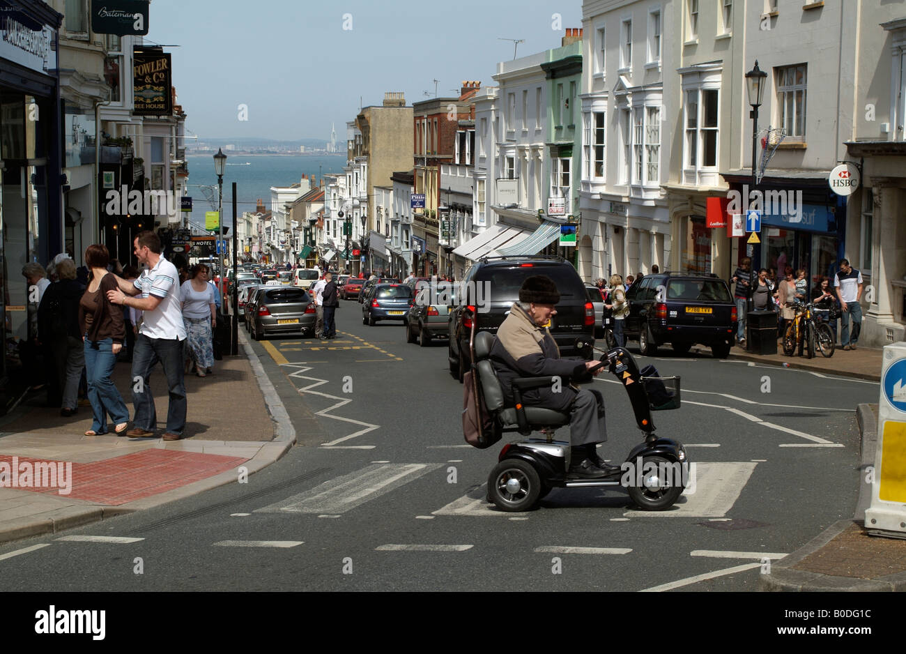 Union Street Shopping in the town centre of Ryde Isle of Wight England