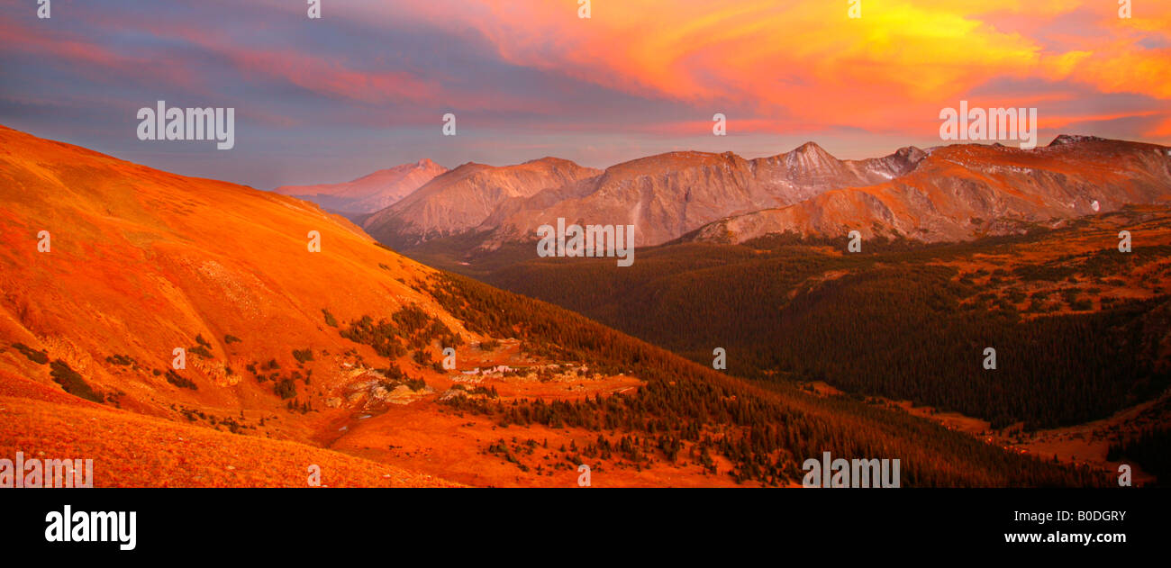 Sunset, Rocky Mountain National Park, Colorado Stock Photo - Alamy