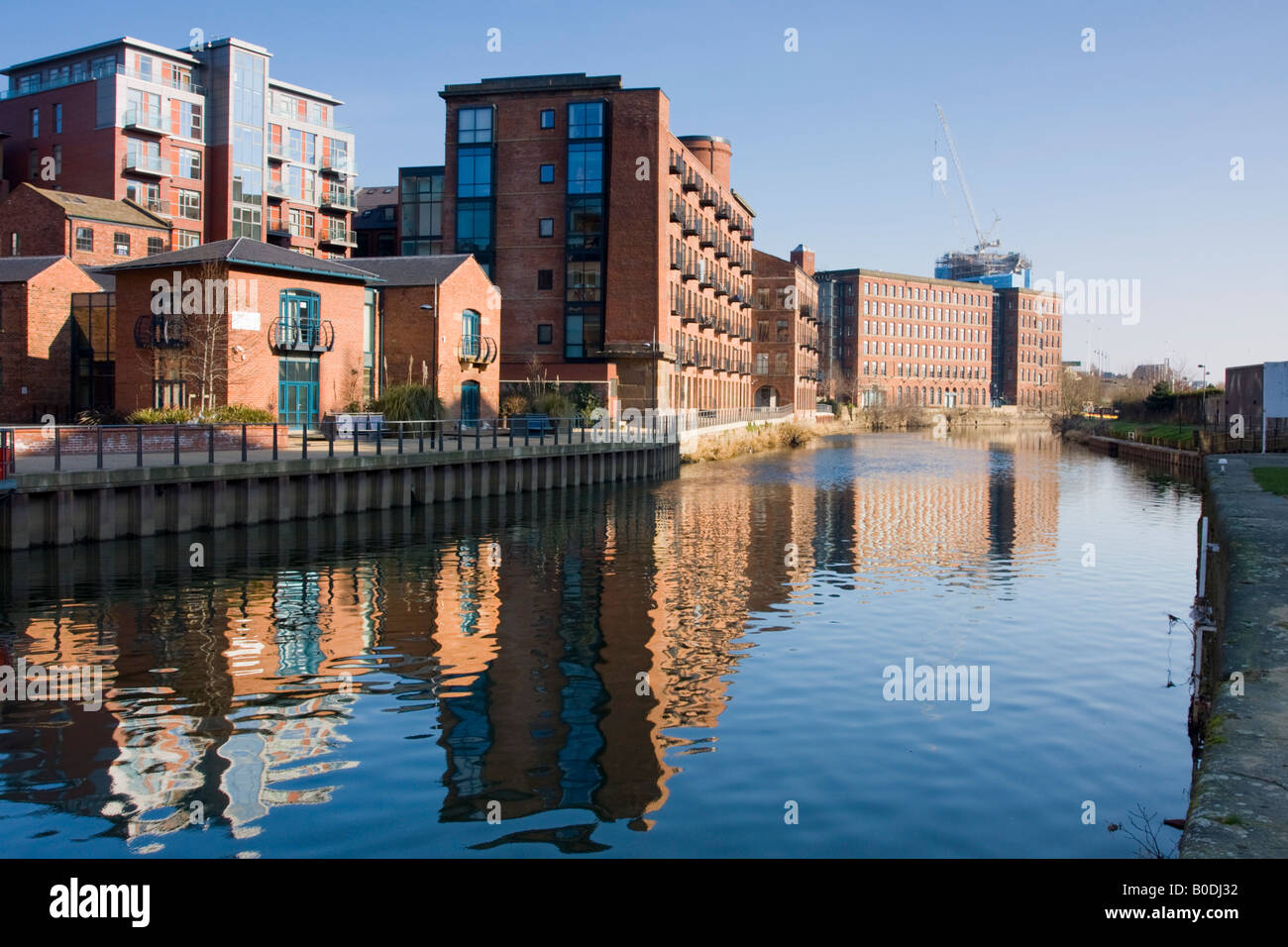 Roberts Wharf and River Aire Leeds Yorkshire UK Stock Photo Alamy