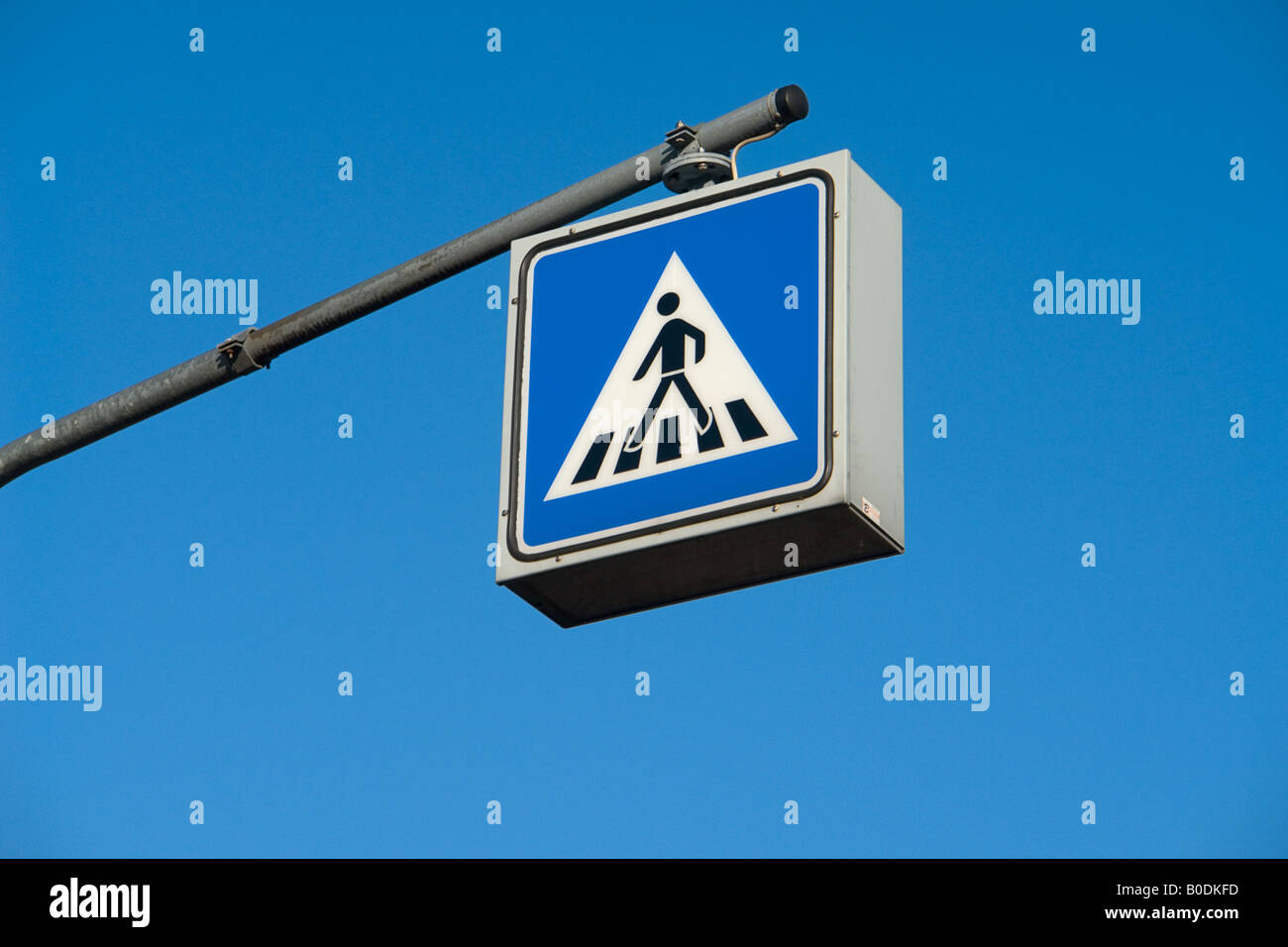 pedestrian crossing signs Stock Photo