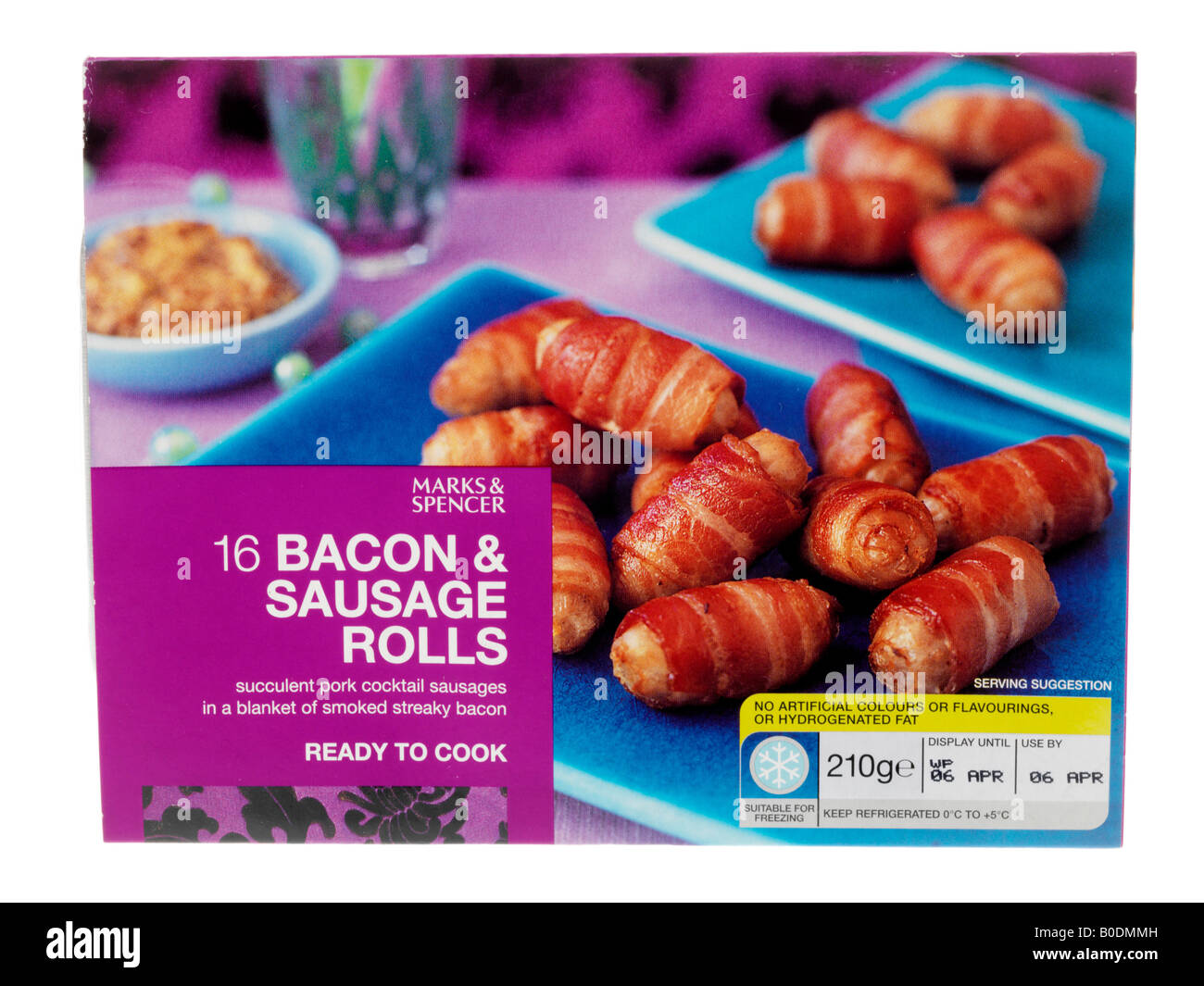 Sausages in Bacon Stock Photo Alamy