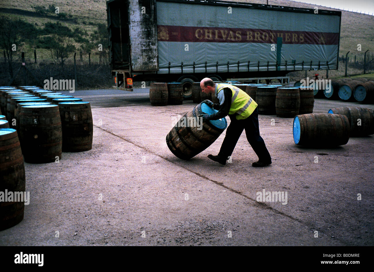 STRATHISLA DISTILLERY WHISKY SCOTLAND PERNOD RICARD CHIVAS REGAL BANFFSHIRE HIGHLANDS Stock Photo