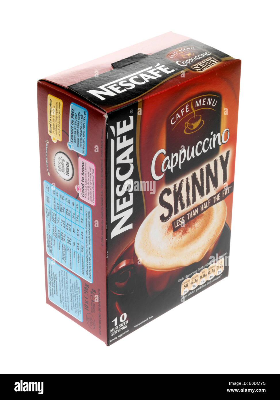 Skinny Cappuccino Sachets Stock Photo Alamy