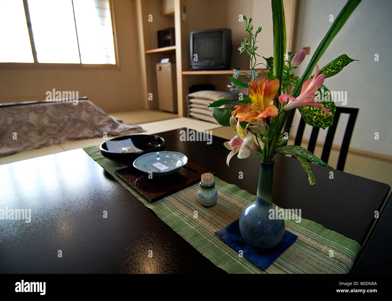 Japanese style guest room in a ryokan. Hotel Tsubakino Yudanaka Japan