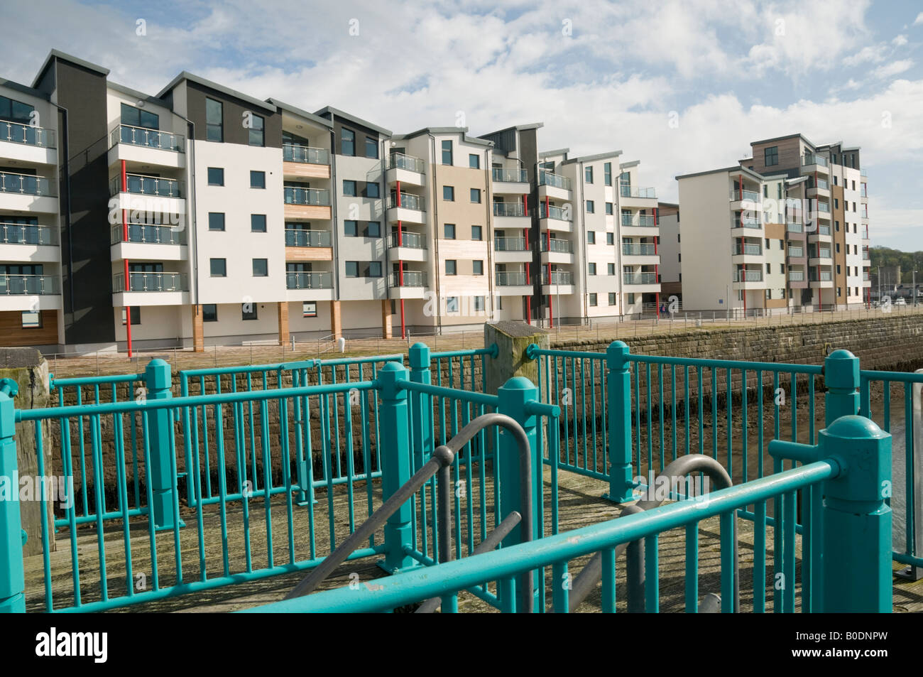 New development of shops offices and luxury apartments on Victoria Dock