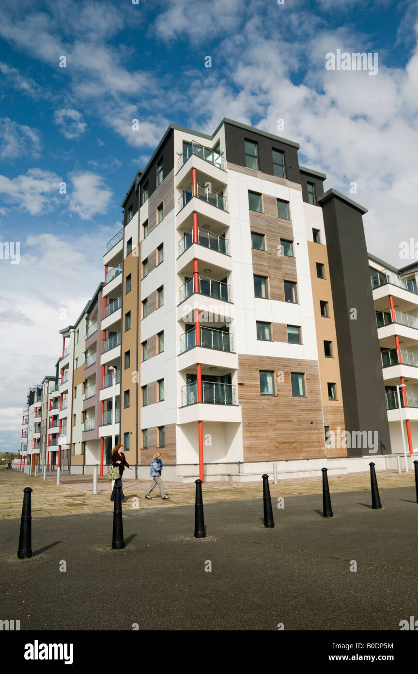 New development of shops offices and luxury apartments on Victoria Dock