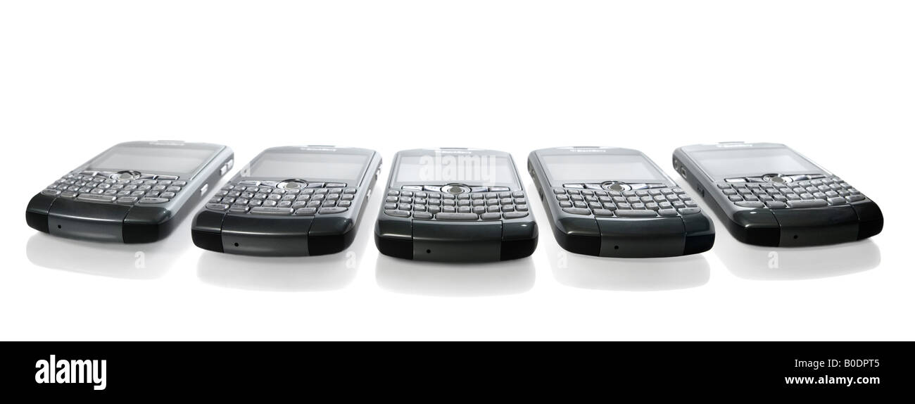 BlackBerry Smartphones Stock Photo
