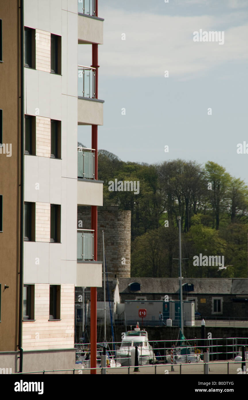 New development of shops offices and luxury apartments on Victoria Dock