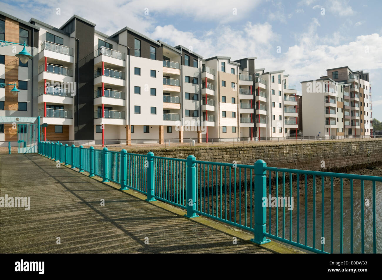 New development of shops offices and luxury apartments on Victoria Dock