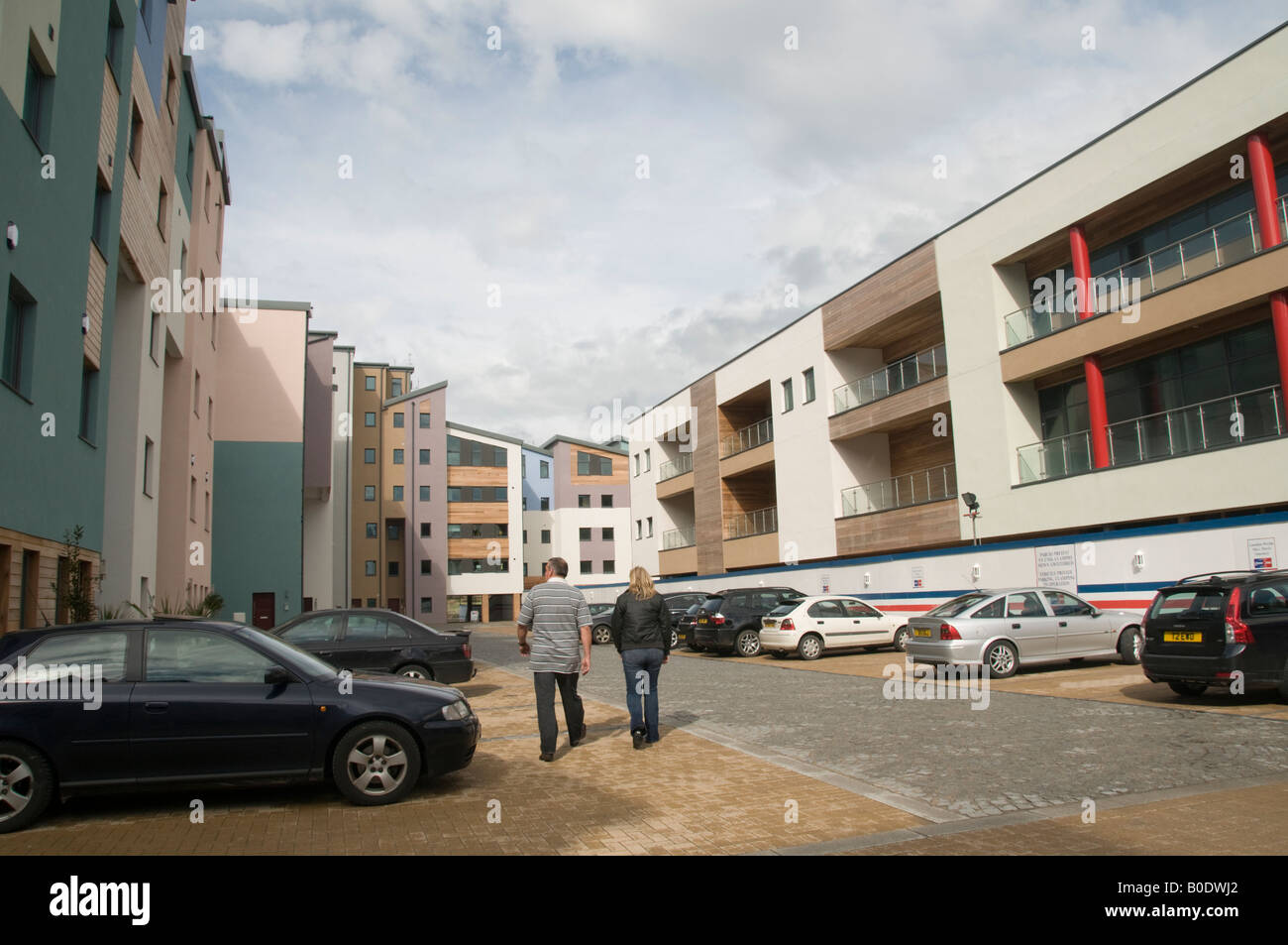 New development of shops offices and luxury apartments on Victoria Dock