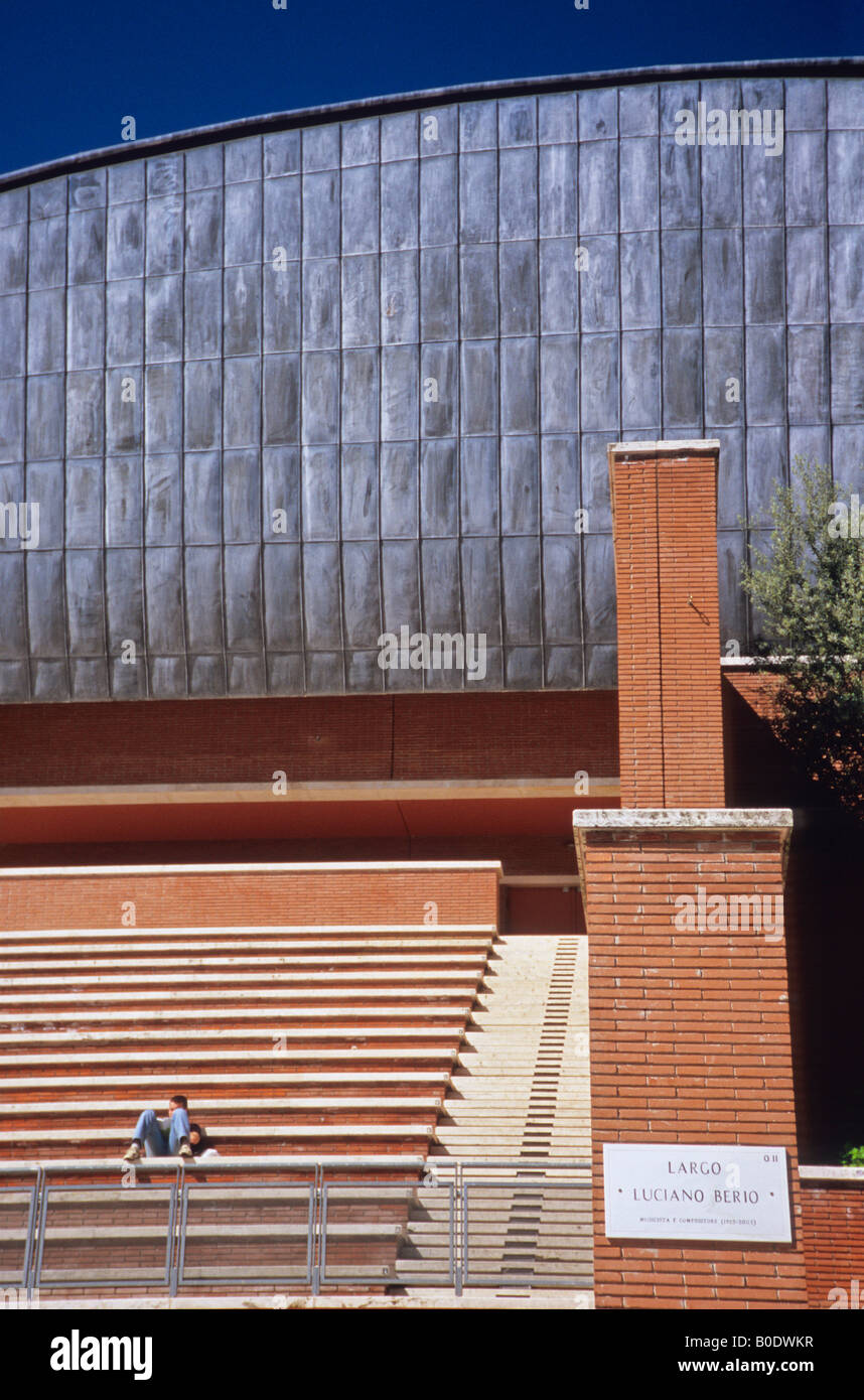 auditorium, parco della musica, by architect renzo piano, rome, lazio, italy Stock Photo