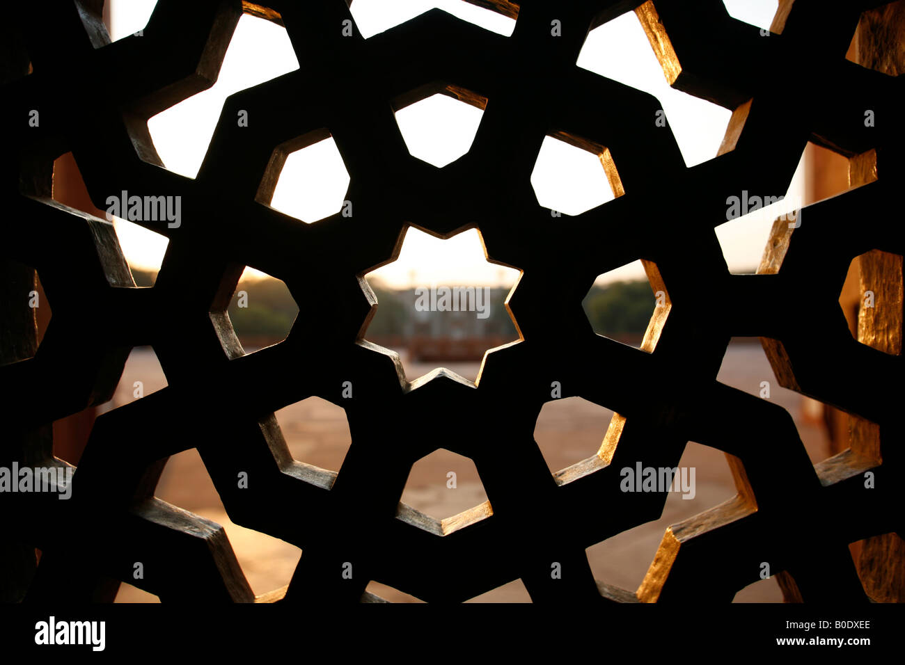 Pattern window at Humayun Tomb Delhi India Stock Photo - Alamy
