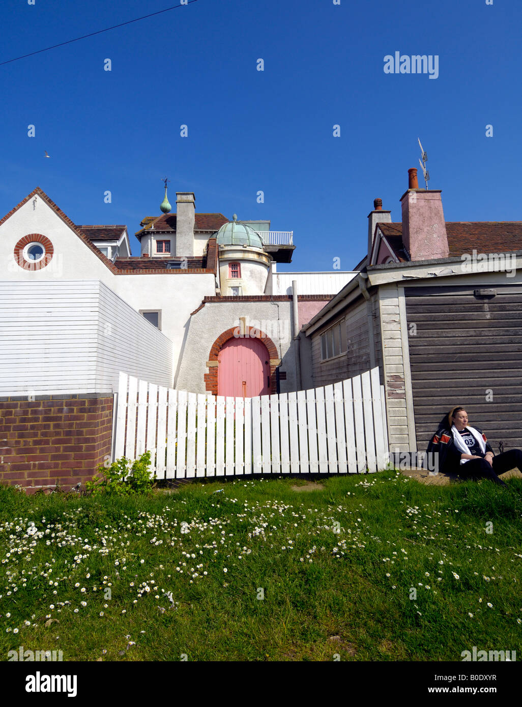 Rear Of Unusual House, Aldeburgh, Suffolk Stock Photo