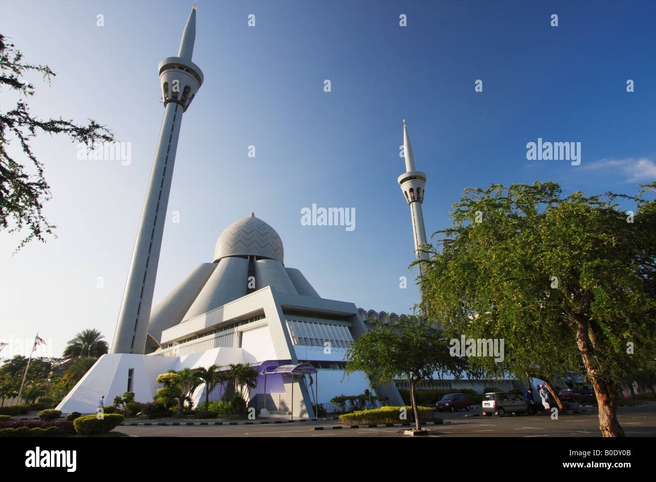 An'nur Jamek Mosque On Pulau Labuan, Sabah, Malaysian Borneo Stock Photo