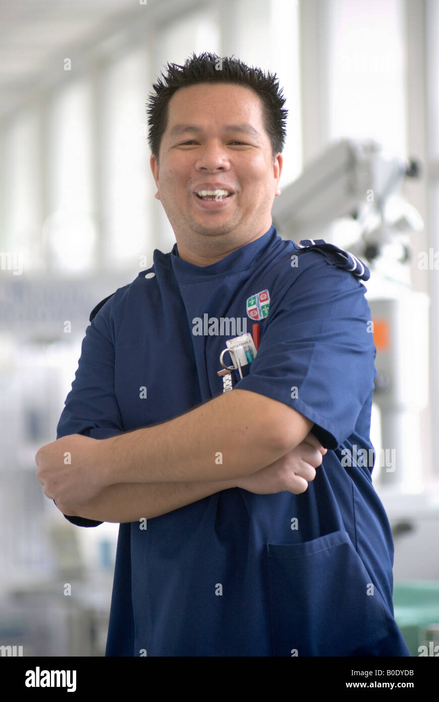 Asian male nurse uk hi-res stock photography and images - Alamy