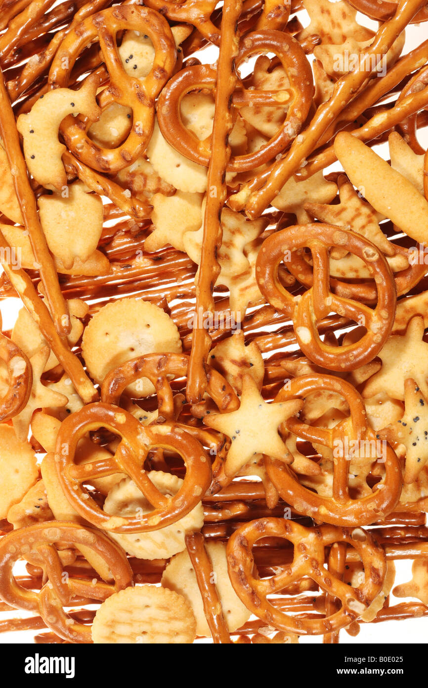 Salty snacks Stock Photo - Alamy
