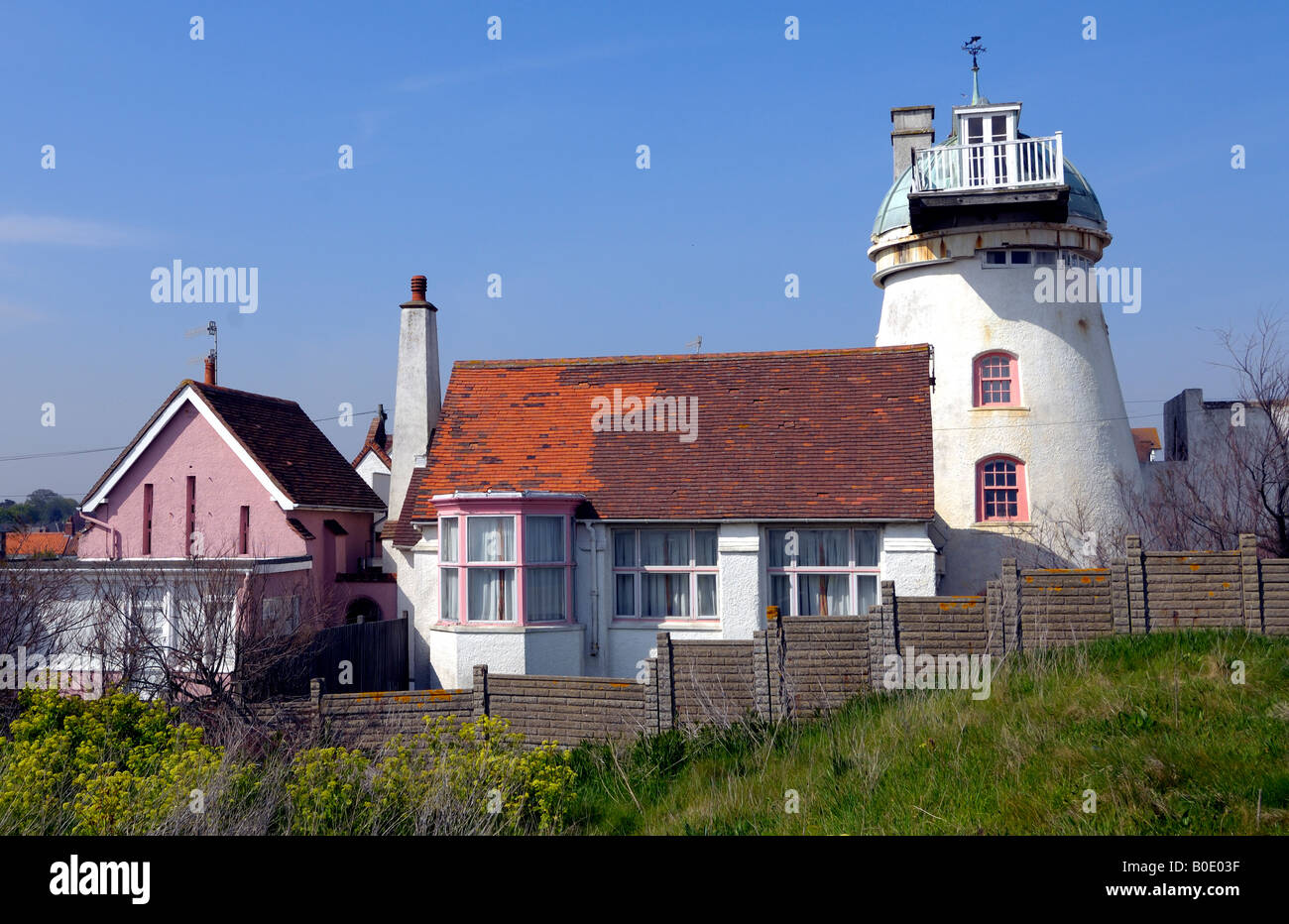 View Of Unusual House, Aldeburgh, Suffolk Stock Photo