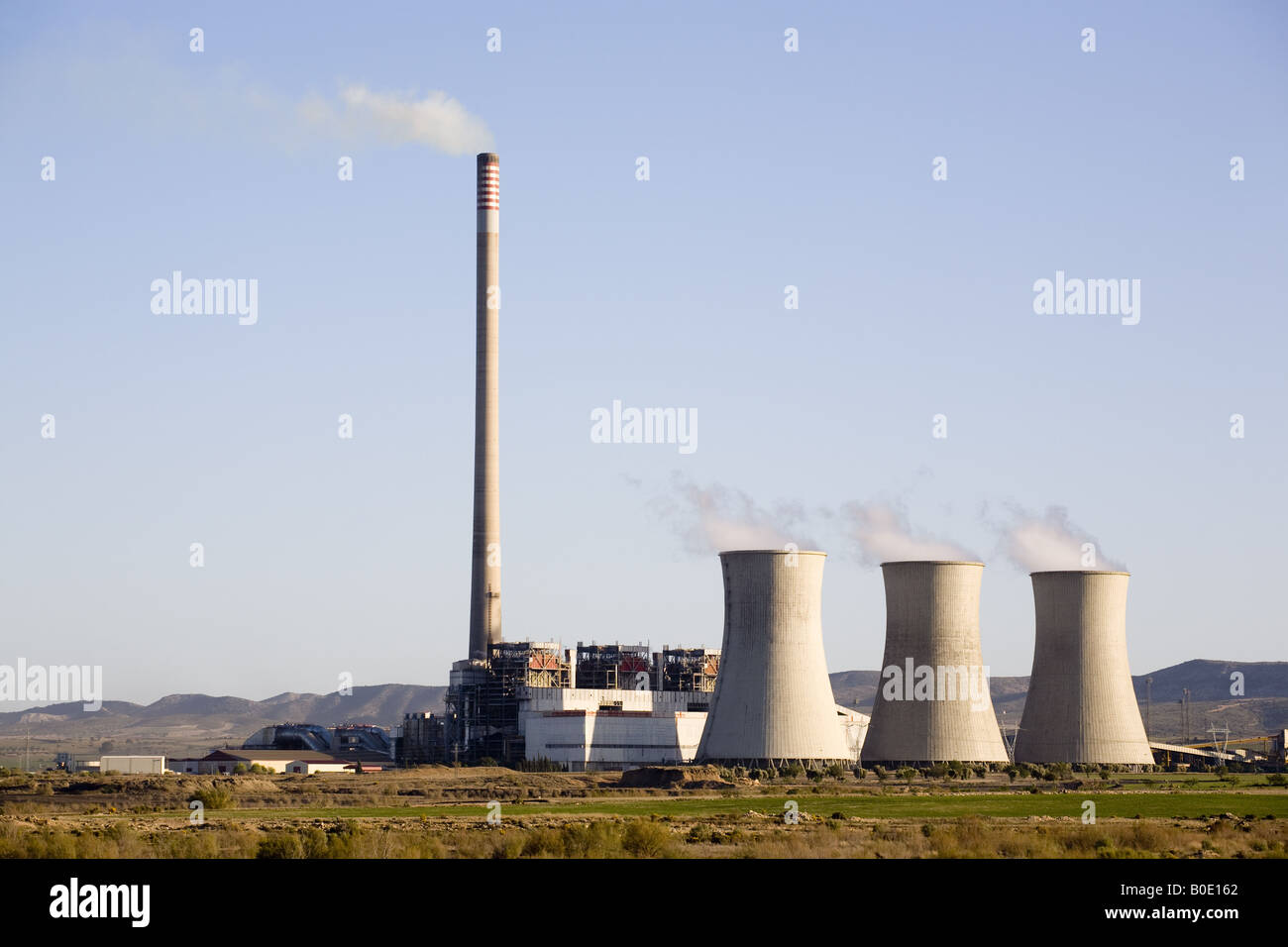 Andorra thermal power station Stock Photo