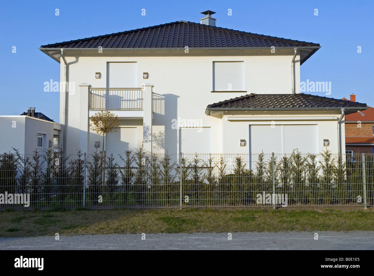 Modern family home and a newly built housing estate, Oldenburg, Lower