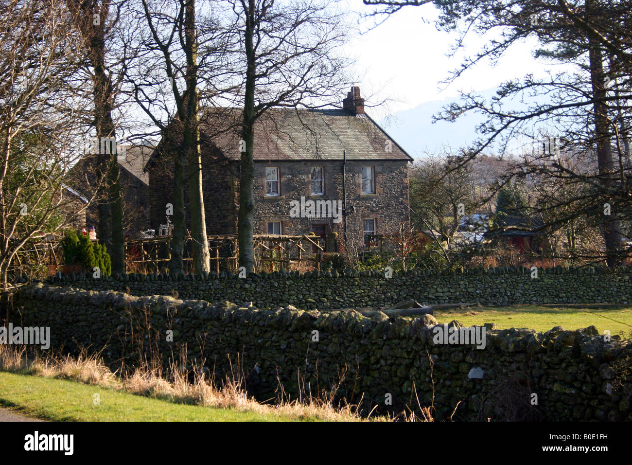 House on the A66 Road penrith to keswick Stock Photo Alamy