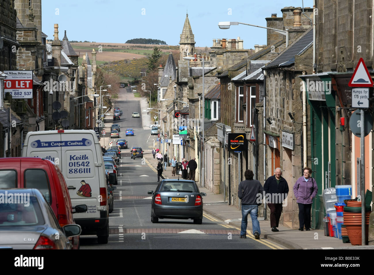 The village of Keith in Aberdeenshire, North East Scotland, UK Stock