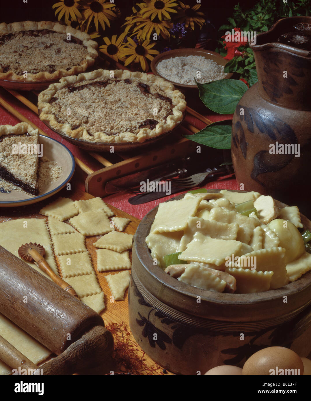 country kitchen recipes Stock Photo - Alamy