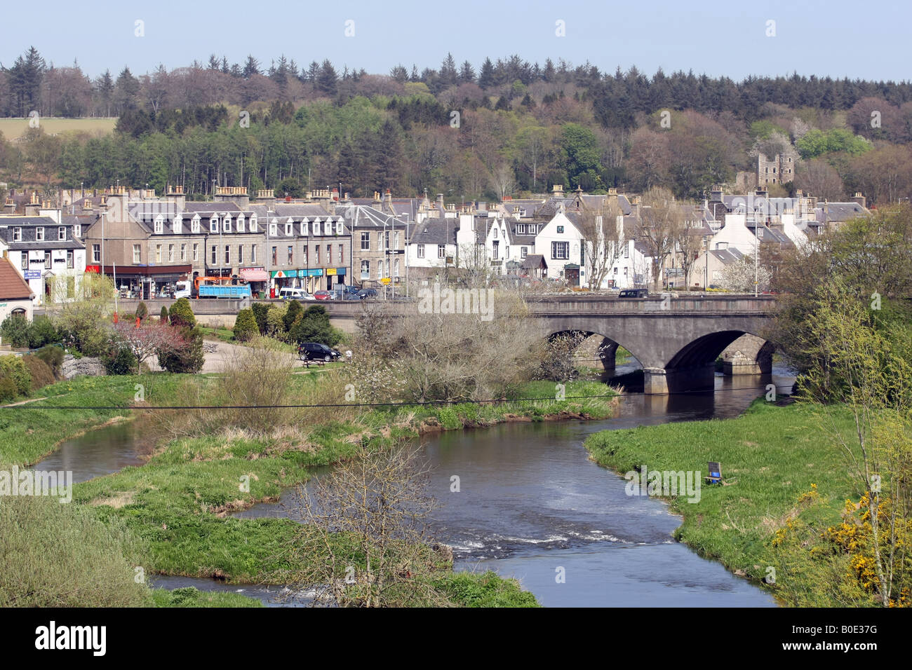 The town of Ellon on the river Ythan in Aberdeenshire, Scotland, UK