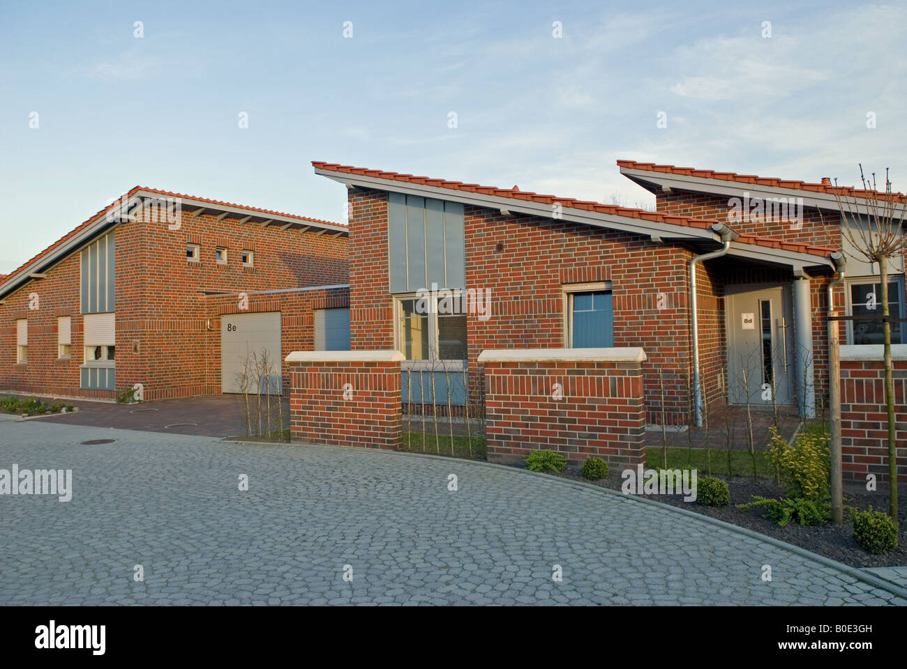 Newly built bungalows in the district of Alexander House, a residential