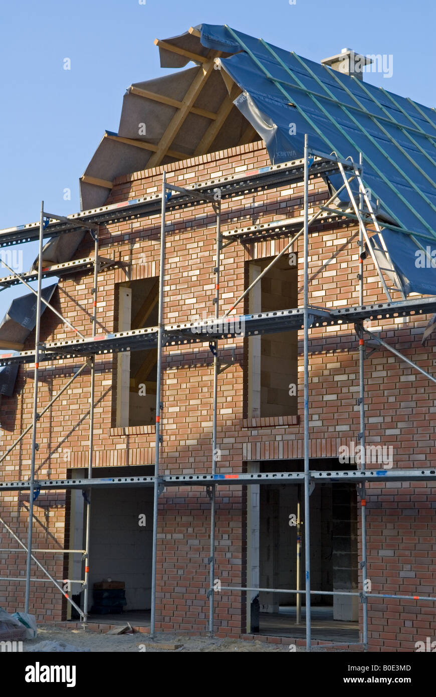 New houses under construction in the district of Alexander House, a