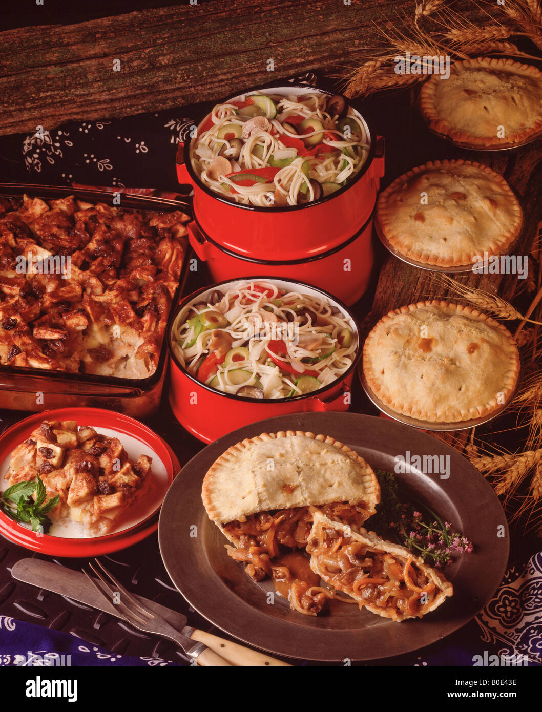 Country kitchen recipe Stock Photo - Alamy