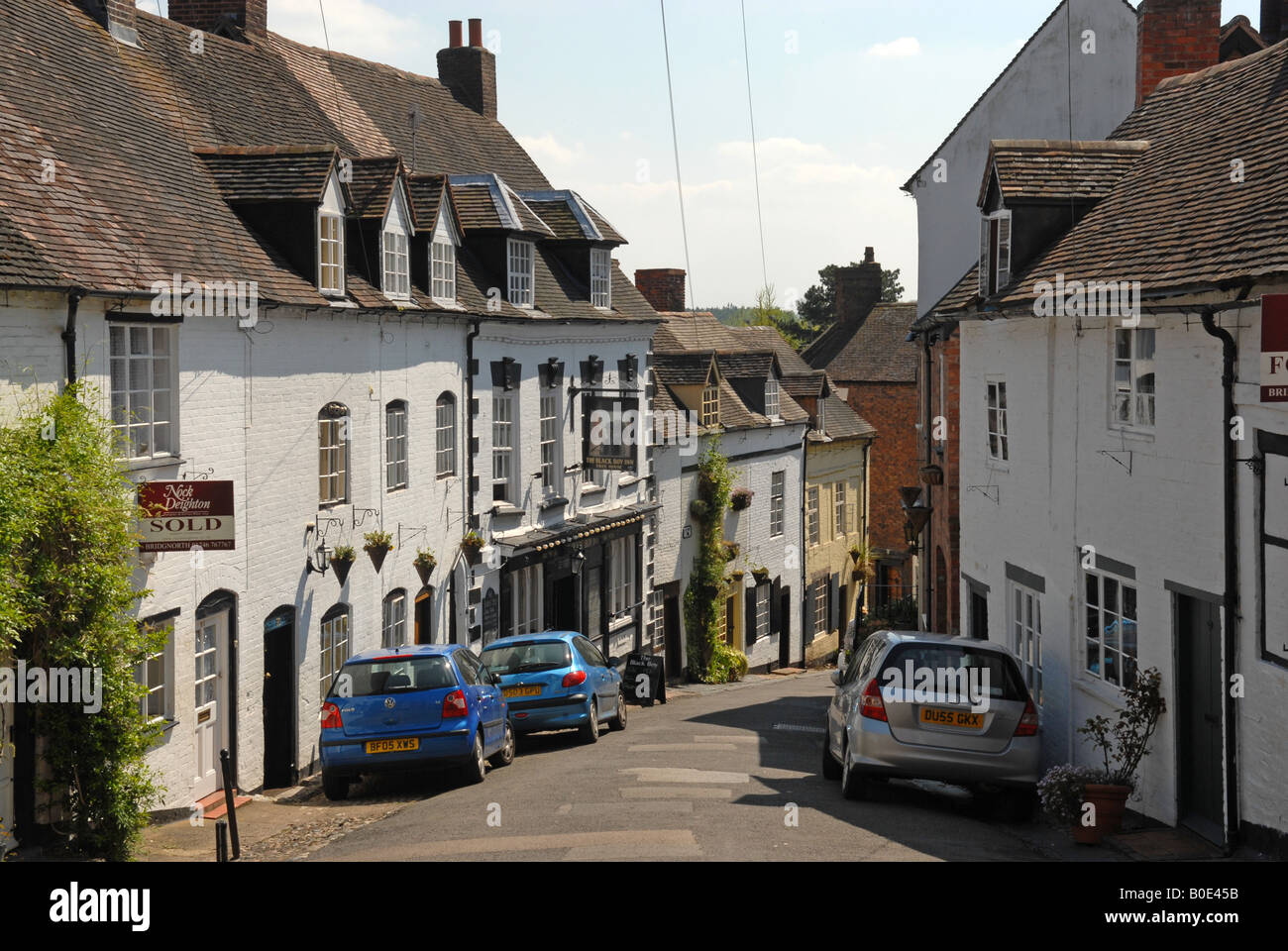 The Cartway in Bridgnorth Shropshire England Stock Photo Alamy
