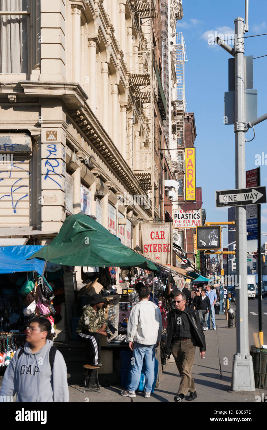 Canal Street, Soho and Chinatown, Manhattan, New York City Stock Photo