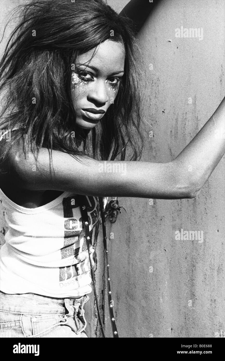 Beautiful african model woman Black and White Stock Photos & Images - Alamy