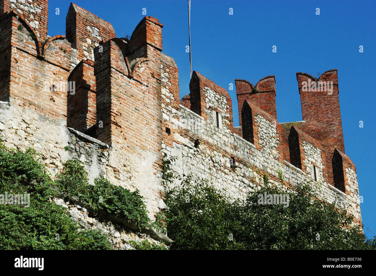 Castle in Soave - Veneto Italia Triveneto Stock Photo
